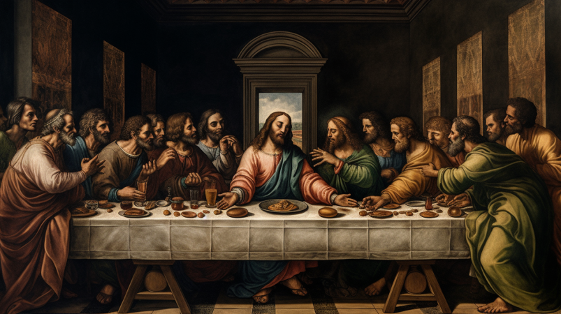 Ultima Cena de Jesus con sus discípulos